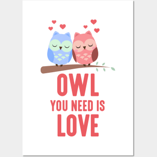 Owl You Need Is Love Posters and Art